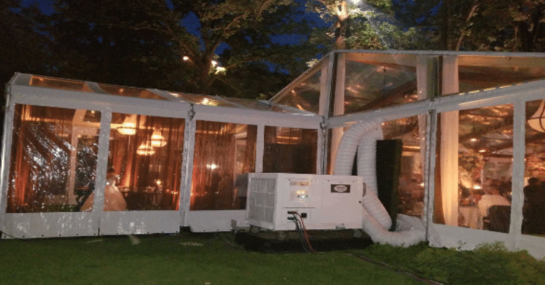 AC 12 TON on TENT - Charles Equipment Energy Systems